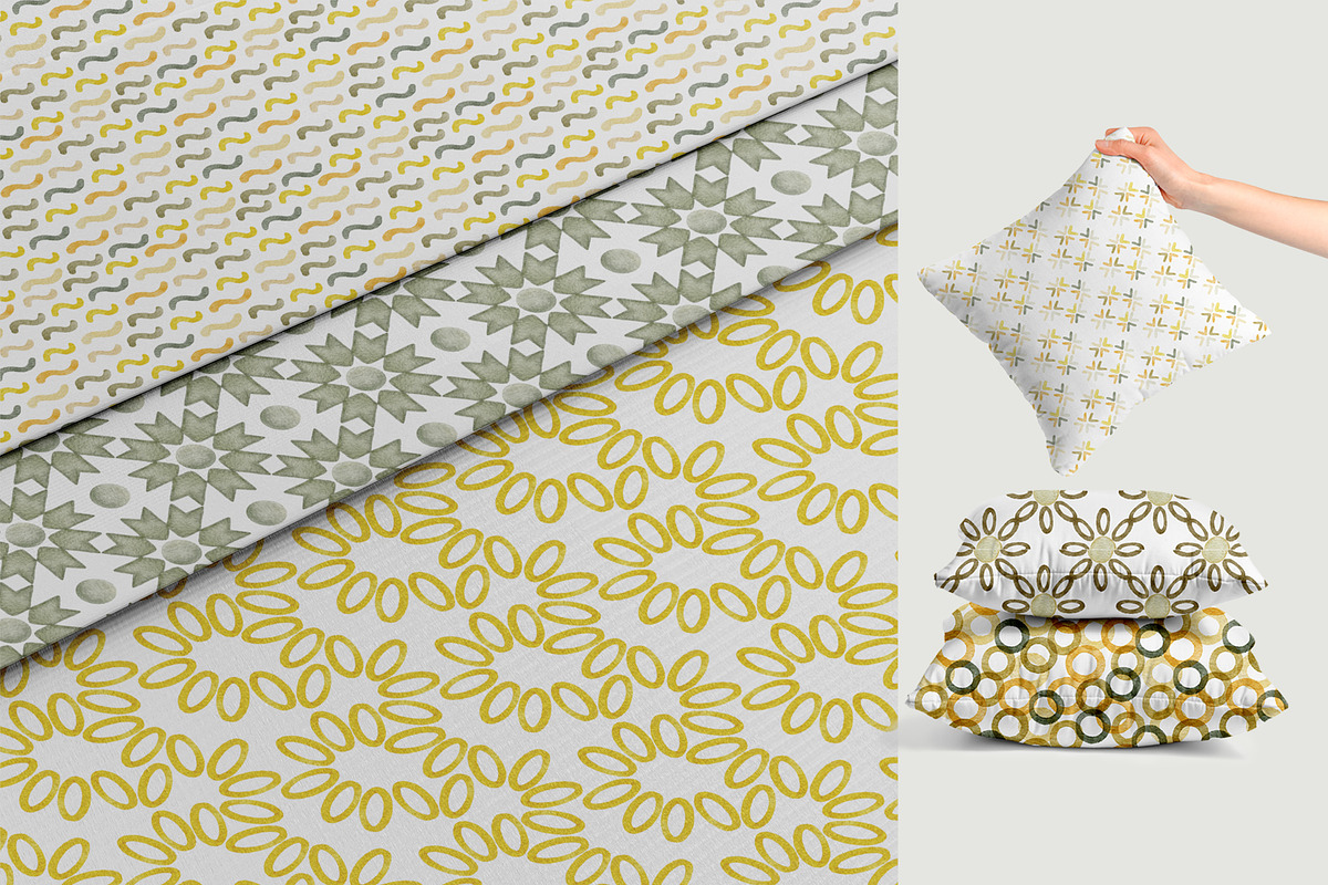 60 Retro Watercolor Patterns, a Pattern Graphic by ArtPavo (Photo 2 of 13)