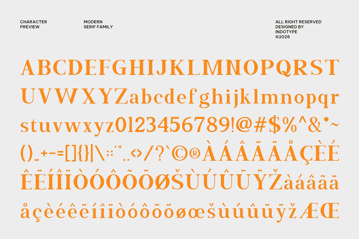 Celtho - Modern Serif Font Family, a Serif Font by Indotype Foundry (Photo 6 of 10)