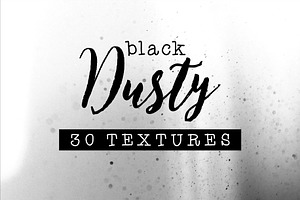 30 Black Dusty Textures