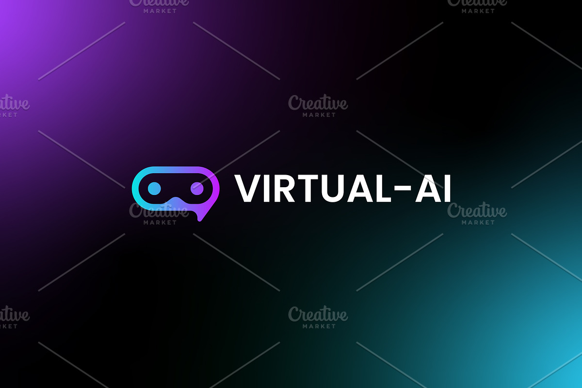 Virtual Ai Technology Logo Design