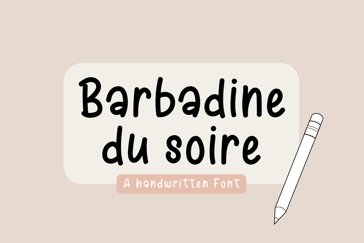 Barbadine du Soir, a Script Font by Sofia Skoog (Photo 1 of 12)
