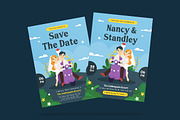 Scooter Wedding Invitation Template, an Invitation Template by iDoodle Studio (Thumbnail 4 of 4)