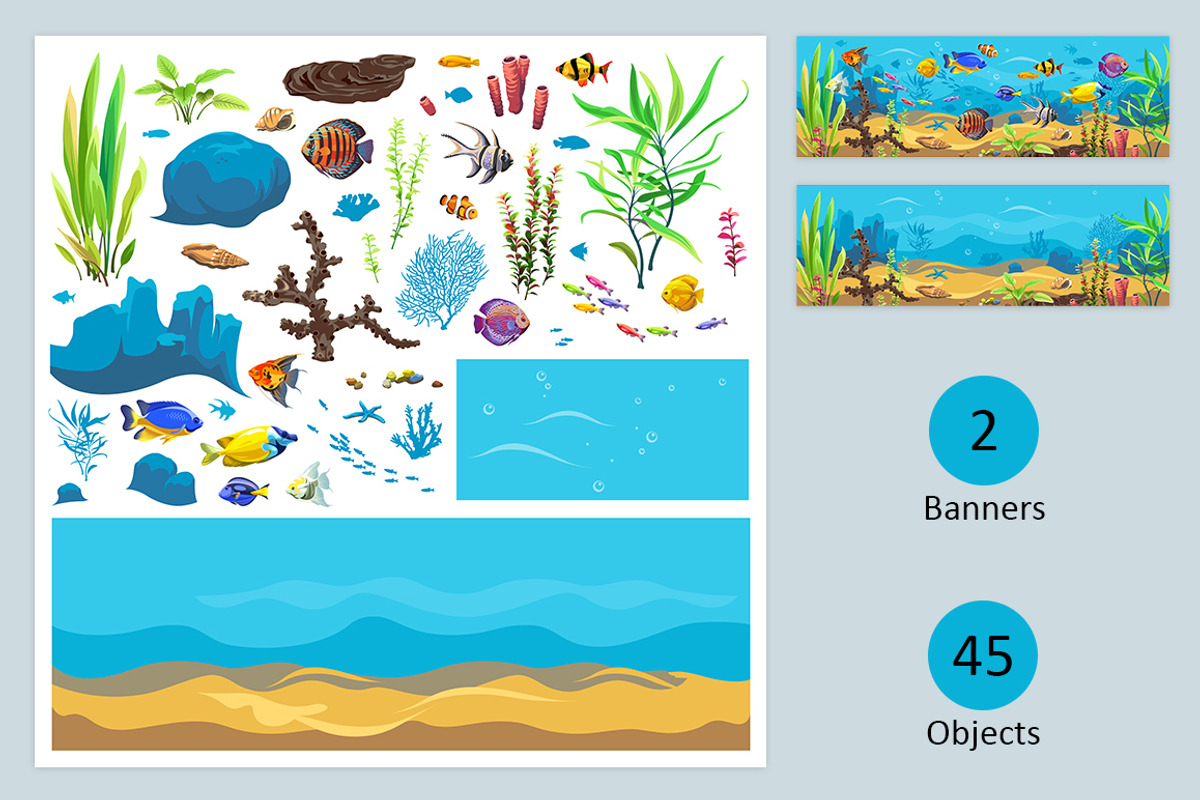 Seascape 2, a Decorative Illustration by Yulia Ogneva (Photo 2 of 5)
