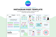 Positive Vibes Pack Instagram, a Social Media Template by The Blog Creative (Thumbnail 1 of 6)
