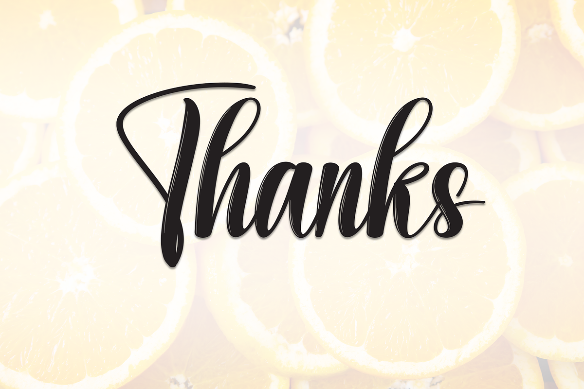 Orange | Script Font, a Handwritten Font by Scratchones (Photo 9 of 9)