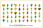 Park Tree, Pine and Plant Clip arts, a Decorative Illustration by Designfour (Thumbnail 3 of 6)