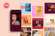 Premium Social Media Pack for Canva, a Social Media Template by Soigné Branding Studio (Thumbnail 1 of 9)