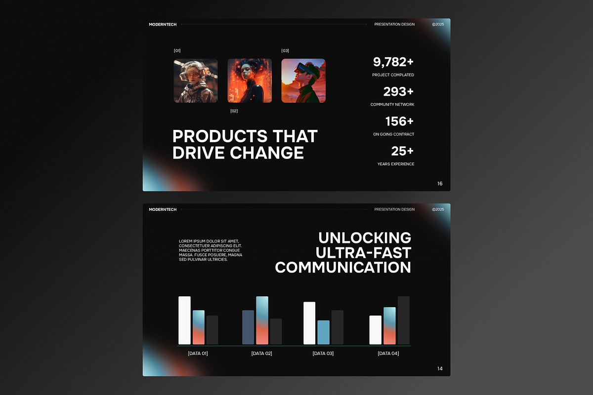 Modern Tech- Presentation PowerPoint, a Presentation Template by Premast (Photo 4 of 5)