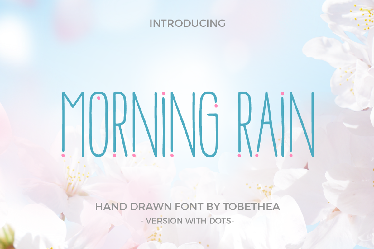 Morning Rain Dot Font