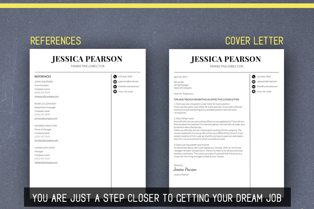 Clean Resume Template /Word /Mac PC, a Resume Template by LevelUpResume (Photo 5 of 5)