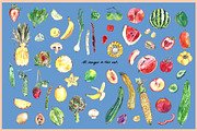 Spring & Summer Food Clipart, a Food Illustration by VianneArt (Thumbnail 2 of 8)