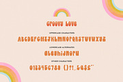 Groovy Love Font, a Sans Serif Font by Salt & Pepper Designs (Thumbnail 6 of 8)