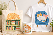 Cozy Sleeping Cats Clipart Bundle, an Animal Illustration by Whimsy Brush Studio (Thumbnail 10 of 10)
