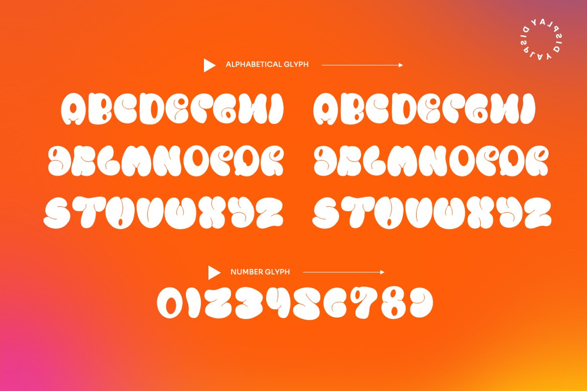 Emaliso - Playful Display Font, a Sans Serif Font by Dhabee (Photo 7 of 9)