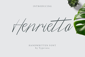 Henrietta - Signature Font