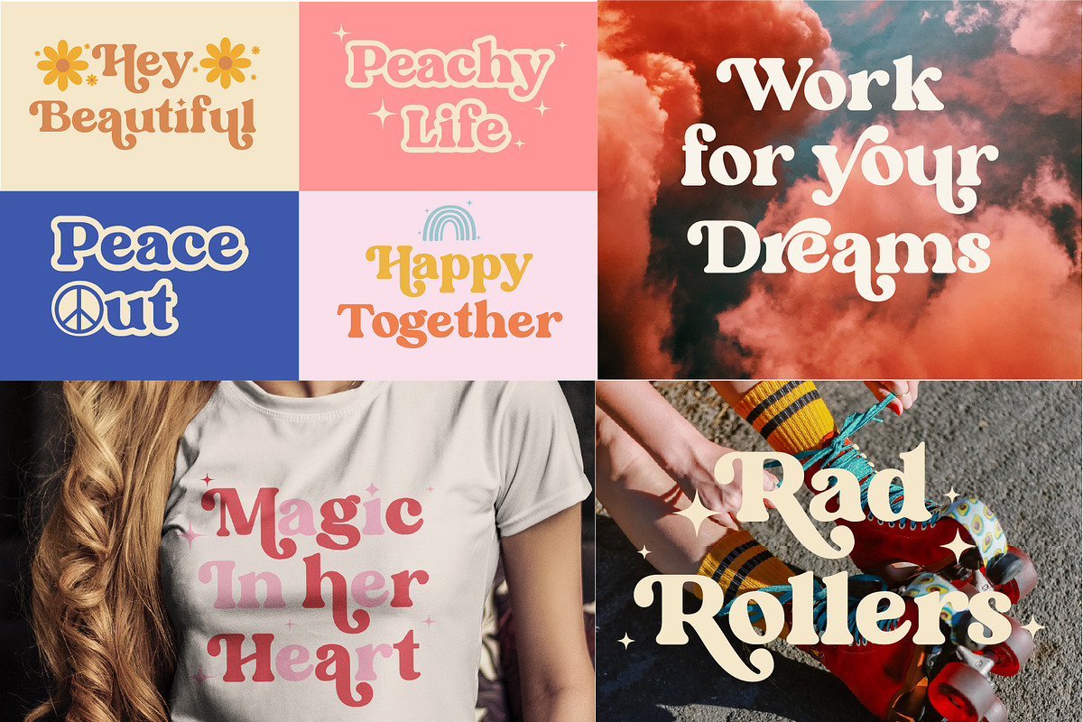 The Modern Groovy Retro Font Bundle, a Handwritten Font by Prestige Artsy Studio (Photo 9 of 9)