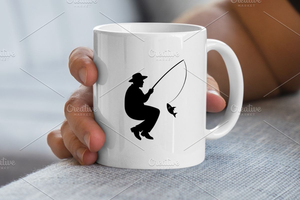 Fishing Silhouette SVG, an Object Illustration by newminddesign (Photo 5 of 10)