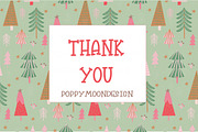 Whimsical Pink Forest set, an Illustration by Poppymoondesign (Thumbnail 5 of 5)
