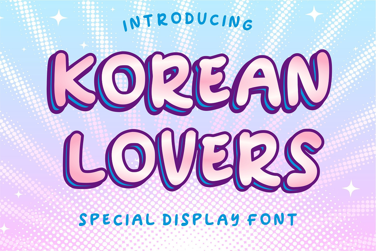 Korean Lovers, a Font by Limited.studio (Photo 1 of 6)