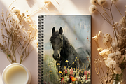 HORSE IN MEADOW JUNK JOURNAL PAGES, an Animal Illustration by Daring Digies (Thumbnail 6 of 6)
