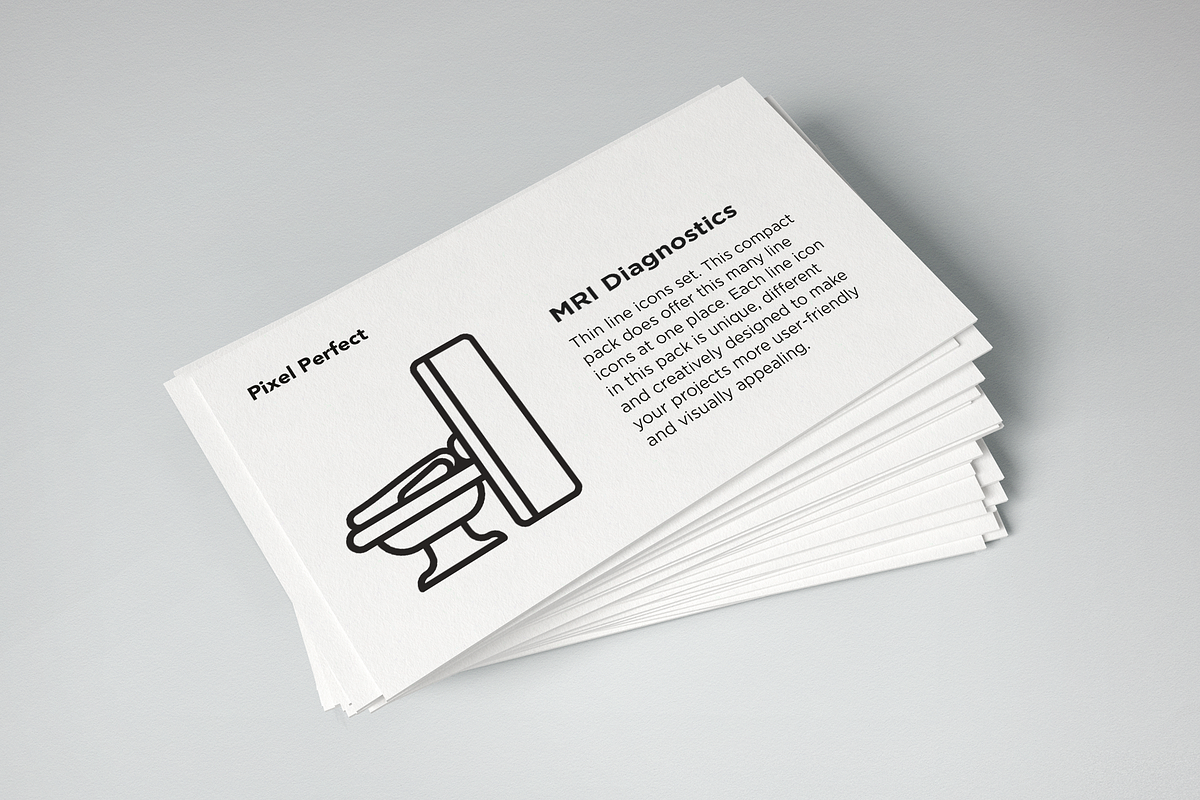 MRI Diagnostics Pixel Perfect Icons, an Outline Icon by Alex Blogoodf (Photo 7 of 11)