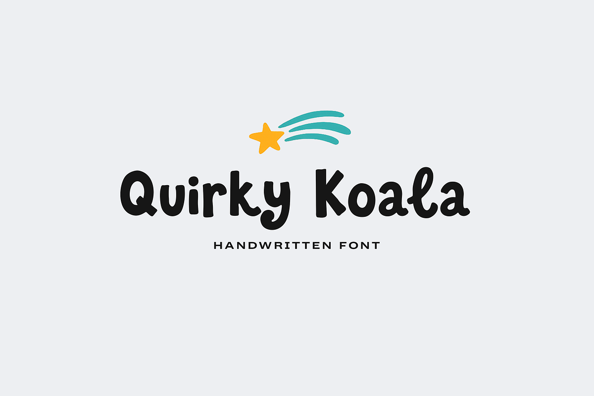 Quirky Koala Font, a Handwritten Font by gafaroff studio (Photo 1 of 7)