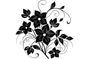 Elegant Botanical Flower Silhouette, an Object Graphic by Designer_Momina (Thumbnail 7 of 16)