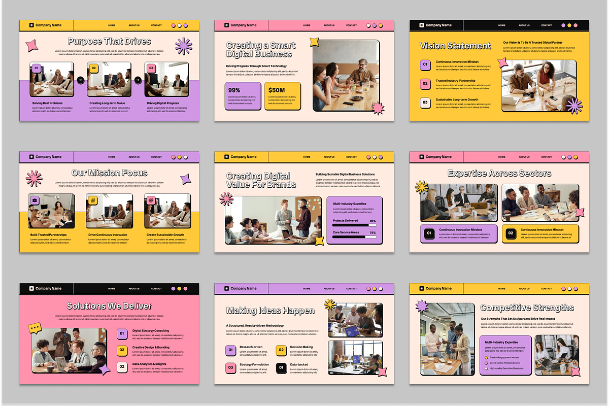 Company Profile Powerpoint, a Presentation Template by Sixtemp (Photo 2 of 3)