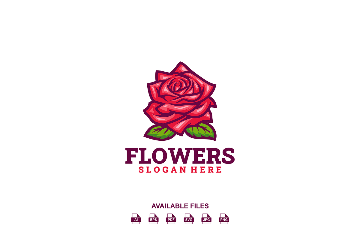 Flower Logo, a Design Template by artchiles_design