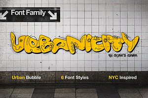 Urbanicity NY Inspired Bubble Font