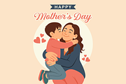 Happy Mother's Day Huge Her Boy, a Person Illustration by Mangustudio (Thumbnail 1 of 3)