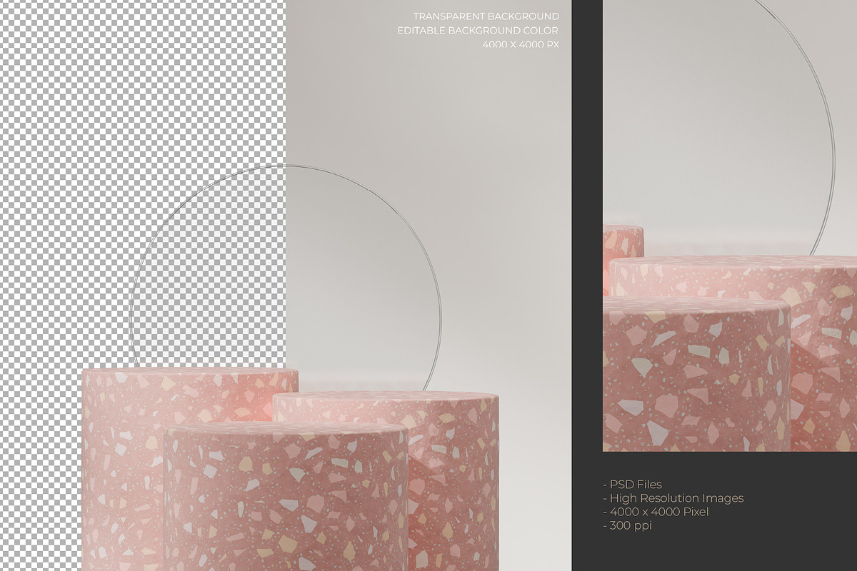 5 Podium with Transparent Background, a Background Graphic by faustudio (Photo 6 of 7)
