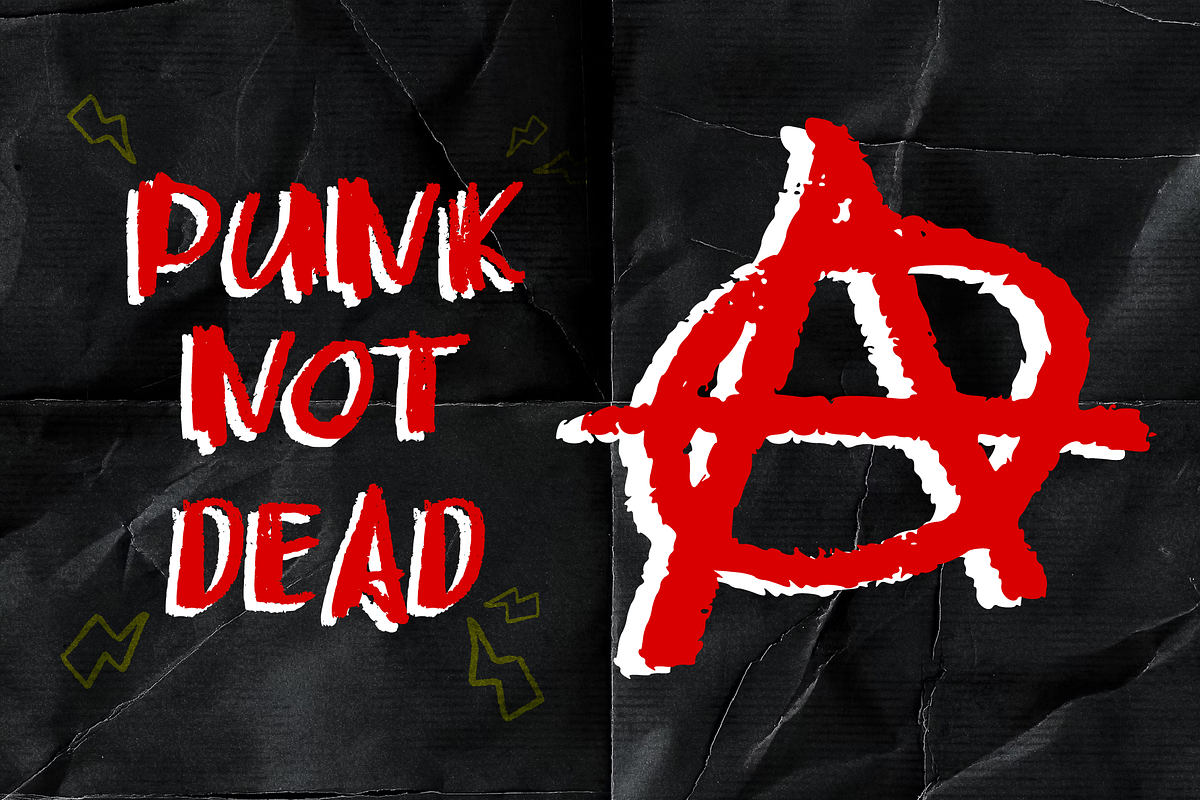 Punk Riot - Handdrawn Punk Font, a Handwritten Font by Badsign Type (Photo 3 of 10)