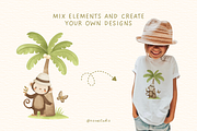 Jungle Friends Adventure – Clipart, an Animal Illustration by Nova Studio (Thumbnail 6 of 11)