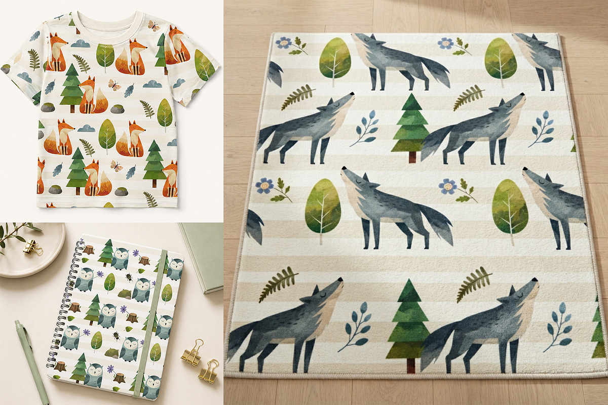Forest Animals. Woodland Collection, an Animal Illustration by Hanna's ArtLab (Photo 4 of 4)