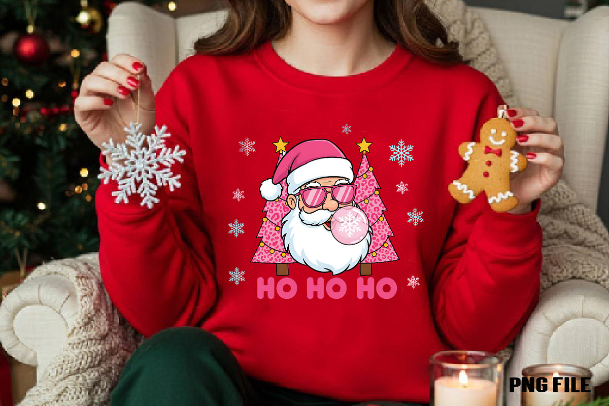 Retro Santa Christmas Ho Ho Ho, an Illustration by DreamCafeArt (Photo 3 of 4)