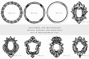Badges and Rosettes Rustic Clipart, a Decorative Illustration by Century Library (Thumbnail 7 of 9)