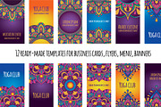 Mandala Business card, flyer, a Flyer Template by Art Loft (Thumbnail 1 of 6)