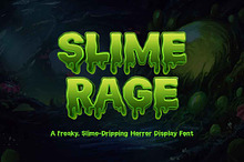 Slime Rage - Horror Display Font
