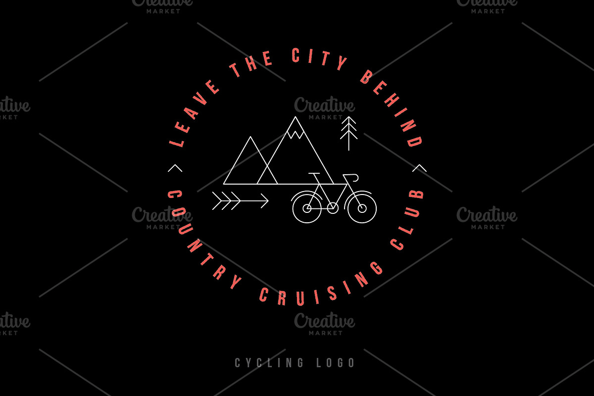 Cycling illustration vectors & logos, an Outline Icon by The Store (Photo 3 of 6)