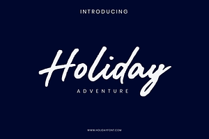 Holiday Adventure, a Handwritten Font by alphArtype