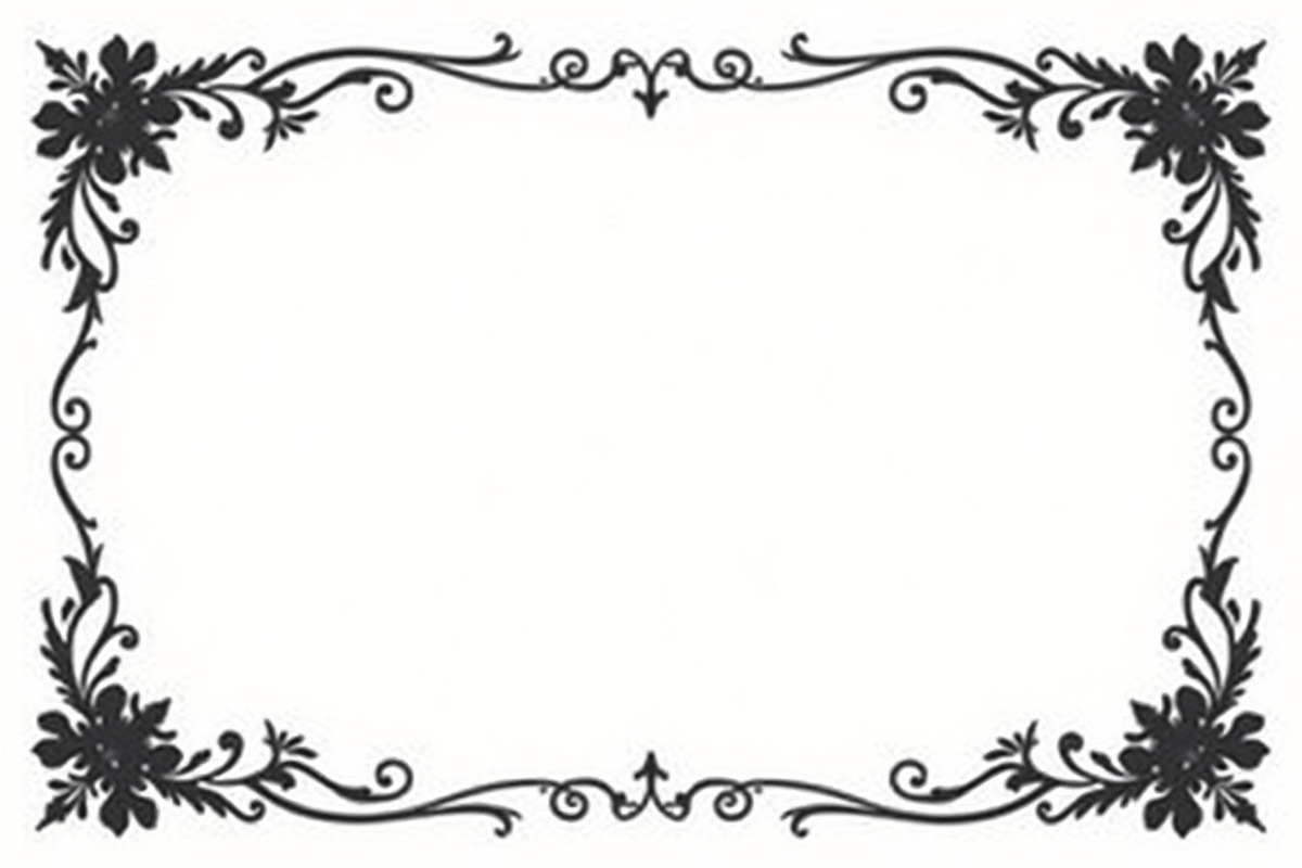 Elegant Border Silhouette Set, an Illustration by musafir_fashion (Photo 4 of 9)