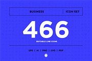 Business Icon Set, an Outline Icon by Pathlord (Thumbnail 1 of 10)