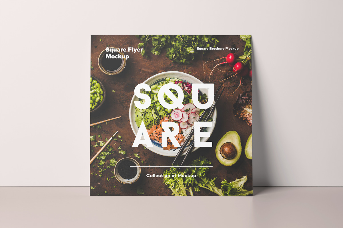 Square Flyer Mock-up, an Advertising Mockup by Yogurt86 (Photo 6 of 11)