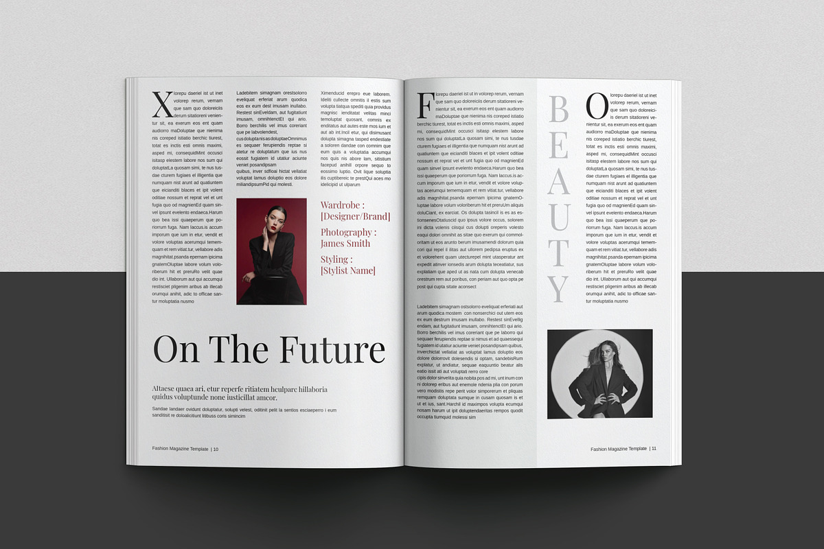 Fashion Magazine Template, a Magazine Template by Cleffon_Graphic_Studio (Photo 8 of 14)