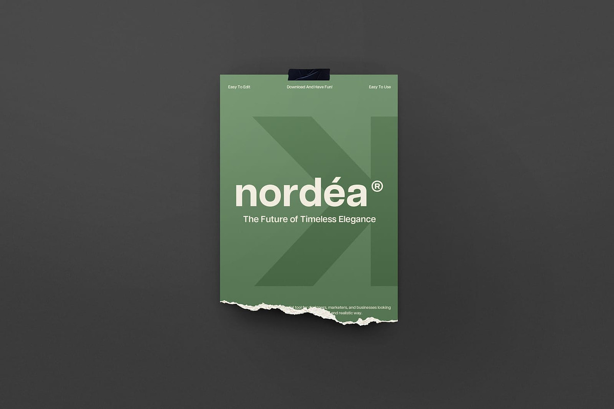 Nordea Branding Mockup, an Advertising Mockup by etigma.com (Photo 6 of 26)
