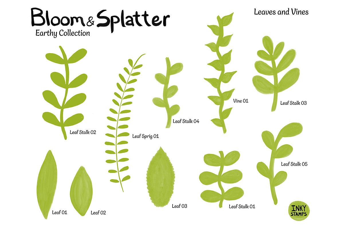 Earthy Stamp Brushes - Photoshop, a Brush Add-On by INKY STAMP BRUSHES (Photo 3 of 10)