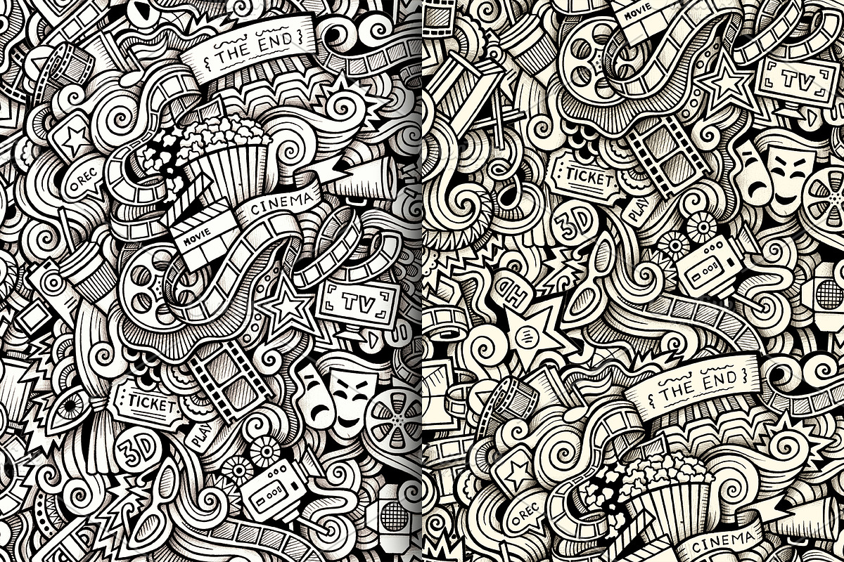 Cinema Graphics Patterns, a Pattern Graphic by BALABOLKA (Photo 3 of 6)