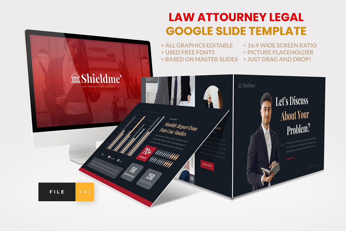 Law Attourney Legal Google Slide, a Presentation Template by Art StoreID (Photo 1 of 5)