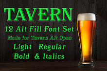 Tavern Alt Fill Font Set